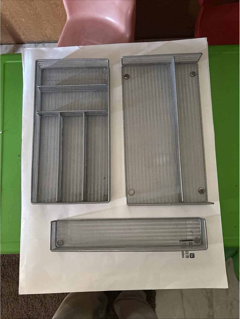 3 Piece Silverware Magnetic Mesh Organizers